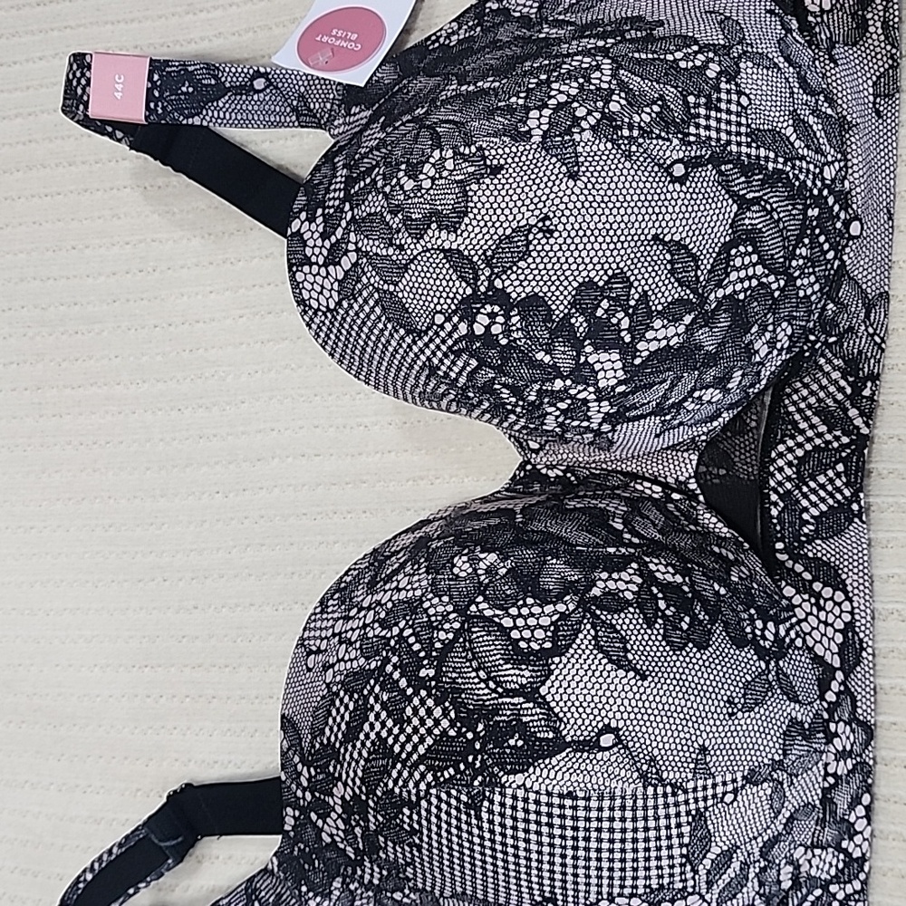 NWT Cacique lace print bra - 44C